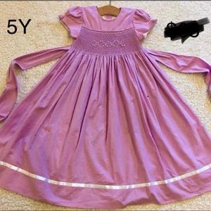 Loaf smocked Strasburg Easter dress fully lined sz 5 Y EUC. $55